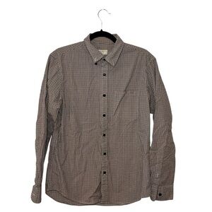 Club Monaco Checkered Red and Blue Plaid Shirt